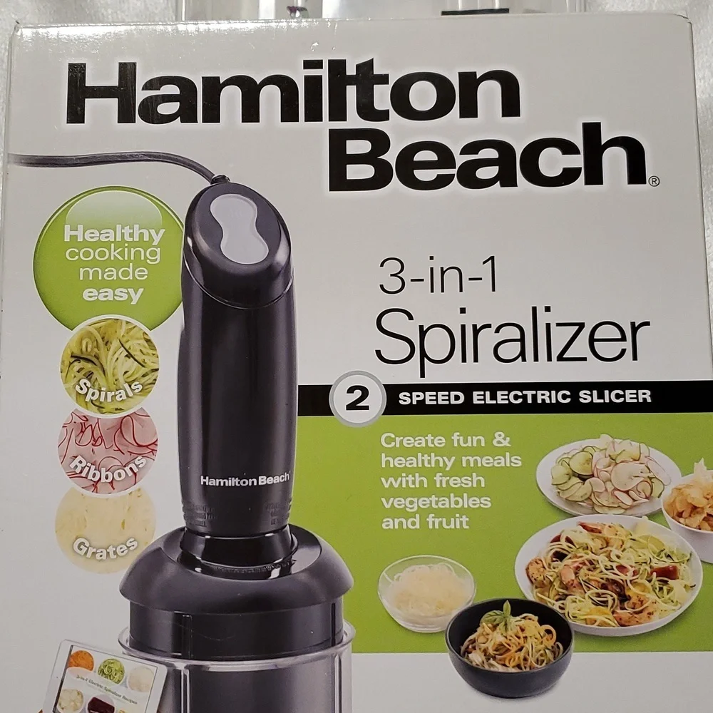 New Hamilton Beach 3-in1 Spiralizer 2 Speed